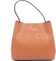 Сумка Virginia Conti на одной ручке с красной подкладкой (Рыжий)
