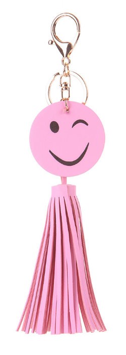 Подвеска SMILE с кистью сиреневый